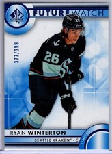 2023-24 UD SP Authentic Ryan Winterton Blue Future Watch Rookie Card # 186