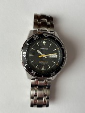 Reloj automático para hombre J SPRINGS esfera negra acero inoxidable 40 mm fecha 10 ATM