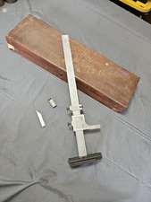 Vintage STARRETT NO. C454 18" VERNIER CALIPER WITH CASE