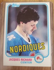 1981-82 TOPPS HOCKEY #29 JACQUES RICHARD QUEBEC NORDIQUES