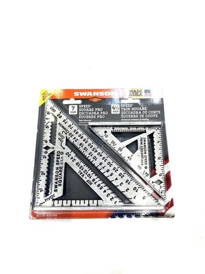 Swanson 7-Inch Speed Square Pro and 4.5-Inch Speed Trim Square Construction