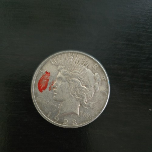 1923 Silver Lady Liberty Peace Dollar Nice Condition $1 one dollar US coin - 11