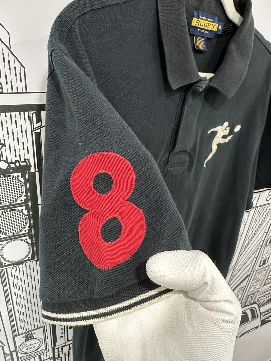 Rugby Ralph Lauren Kicker R.L.F.C Black XL | eBay