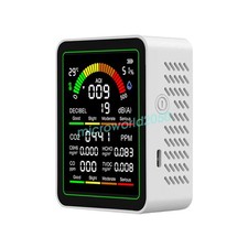 9-in-1 Air Quality Monitor Noise CO2 CO TVOC HCHO AQI Meter Temp Humidity Tester