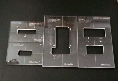 StewMac Floyd Rose Routing Templates Front Rear Recessed Cavity Single Battery