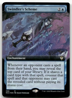 Swindler's Scheme (Extended Art) #96 (Foil) NM Streets New Capenna NCC Magic MTG