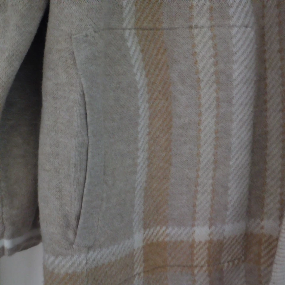 Land's End Womens plaid relaxed long open cardigan academia sz 2X - Image 3 of 4