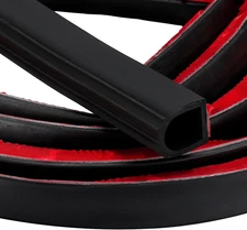 Rubber D Shape Door Seal Strip 1" RV Slide Out Seal Self Adhesive EPDM Rubber He
