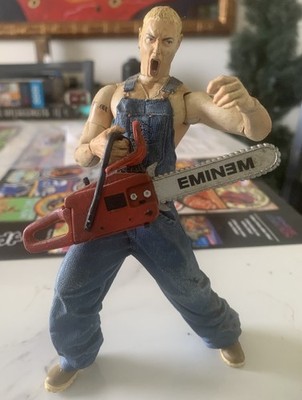 Eminem Slim Shady 2001 FACES OF Art Asylum LOOSE w Chainsaw