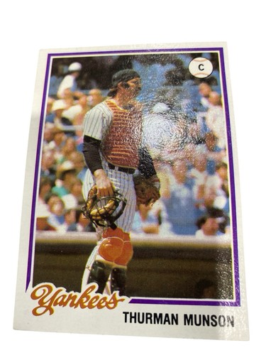Tarjeta Thurman Munson #2 Topps Burger King MLB New York Yankees 1978 abierta - Imagen 2 de 4