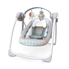 Portable Automatic 6-Speed Baby Swing with Adaptable Speed, Whimsical Wild