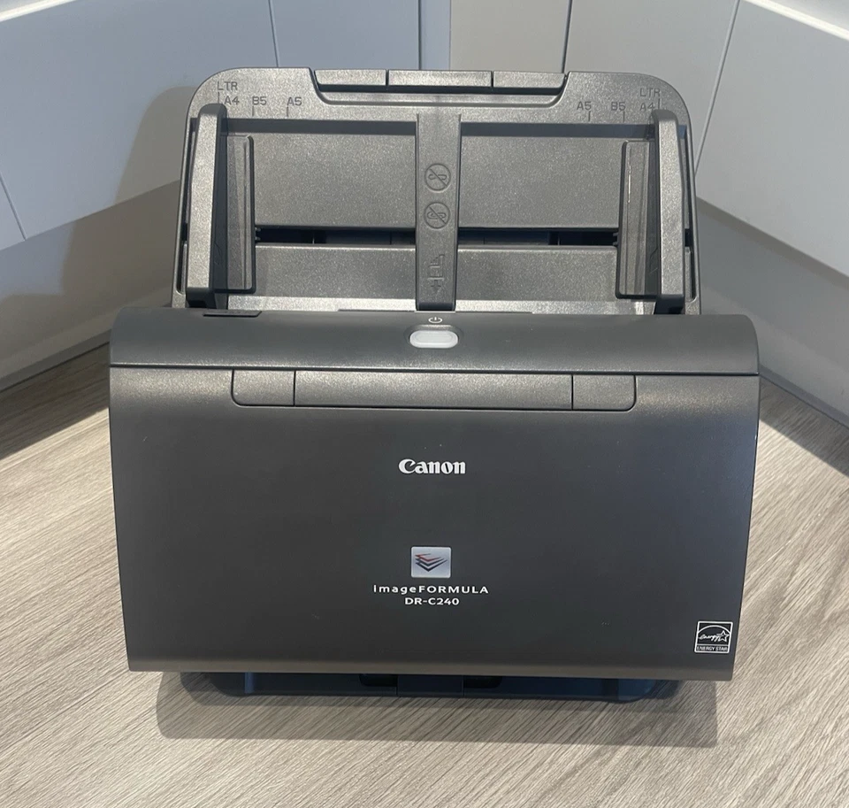 Canon imageFORMULA DR-C240 A4  USB Scanner with both trays + PSU + USB - Image 2 of 2