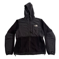 The North Face Black Fleece Jacket Hooded Zip Up Women Size XS