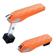 Folding Car Door Step Vehicle Pedal Ladder for Roof Access, Universal Orange