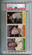 1962 Bazooka Panel Whitey Ford, Rocky Colavito & Bill White PSA 5 EX