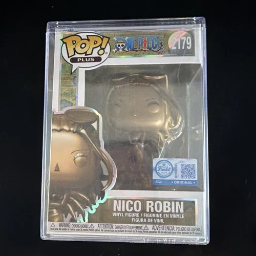 Funko Pop! Plus One Piece Nico Robin Statue (Bronze) #2179 in Hard Pop! case NEW