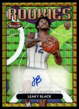 2023-24 Finest Rookie Autographs Gold Geo Refractors Leaky Black Rookie Auto /50