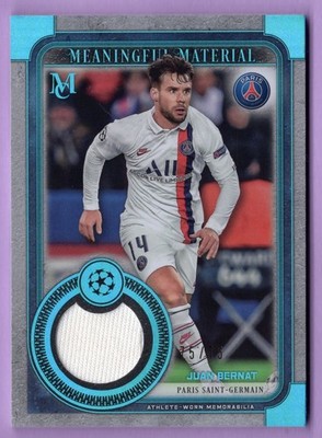 2019-20 MUSEUM COLLECTION UEFA MEANINGFUL MATERIAL SAPPHIRE JUAN BERNAT /75