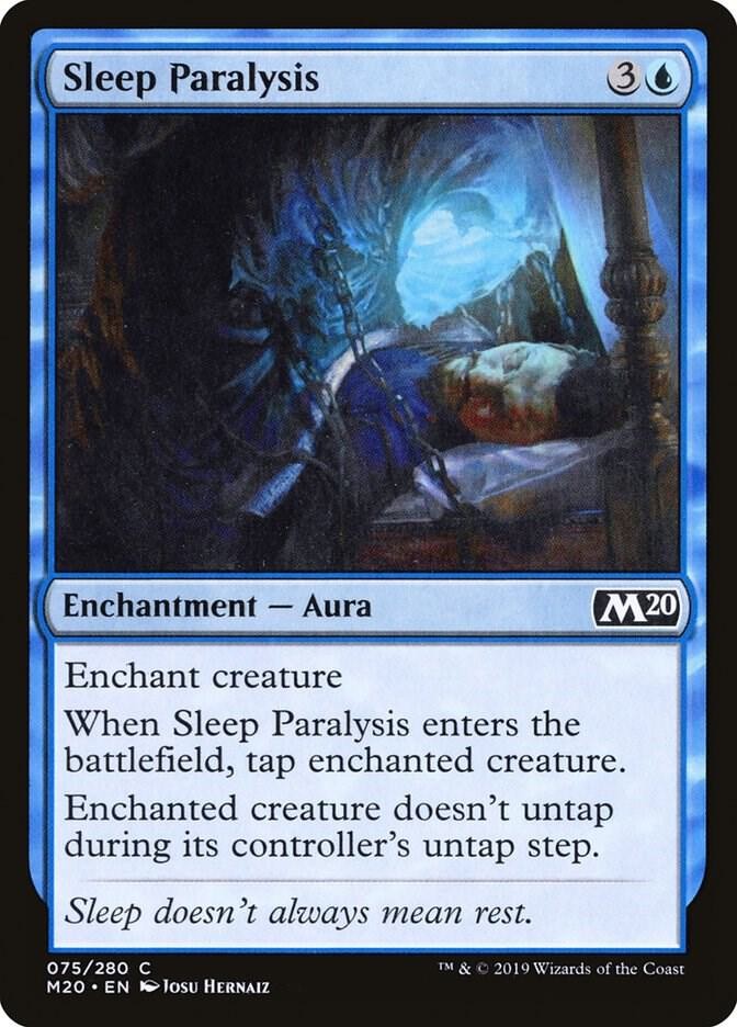 Sleep Paralysis 75 Common Core Set 2020 Magic: The Gathering Near Mint