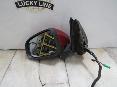 2012 VOLVO 60 SERIES LEFT SIDE MIRROR POWER FOLDING CAMERA MEMORY RED METALC 702