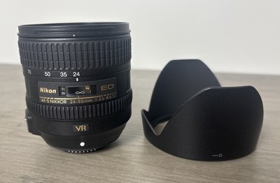 Nikon AF-S NIKKOR 24-85mm f/3.5-4.5G ED VR Lens 213 with Lens Hood  