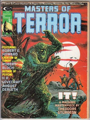 Masters of Terror #1! 1st Issue! 1975 Barry Windsor-Smith, Esteban Maroto F 6.0