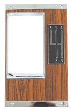 1969 Camaro Console 4-speed Shift Plate With Pattern Wrosewood Woodgrain 1969 Camaro Console 4-speed Shift Plate With Pattern Wrosewood Woodgrain