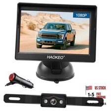 Backup Camera for Truck 5 Inch 1080P Front Rear View Monitor kit Auto 5 inch