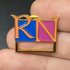 RN Registered Nurse Clip-Eze Badge Holder Hat Lapel Pin