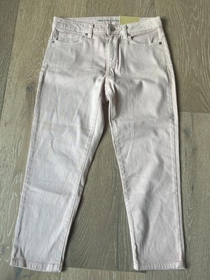 Michael Kors Jeans Izzy Cropped Skinny Mid-Rise Slim Light Pink Women - NWT