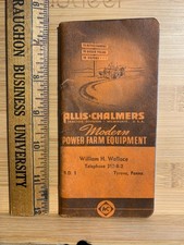Allis Chalmers Tractor Modern Farm Equipment Notebook Wallace Tyrone Penn