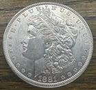 Genuine 1881-O Morgan 90% Silver Dollar Bullion Old Coin AU / Unc NO Reserve NR!