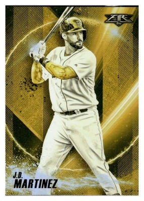 2018 Topps Fire #PP-6 J.D. Martinez Power Producers Gold Minted