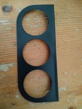 ⚡52mm 2in Black Triple Gauge Mount Panel Holder Bracket Classic Kit Car Project 