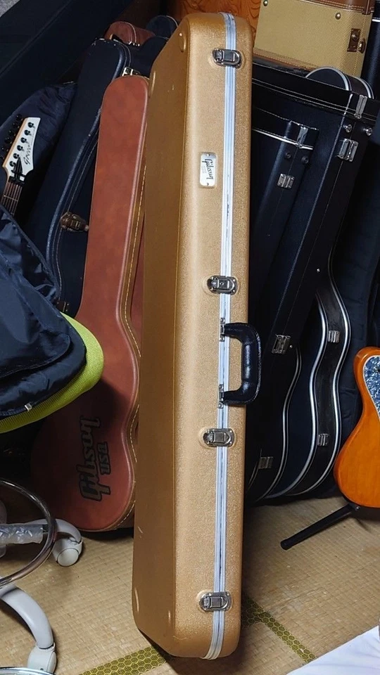 Estuche rígido para bajos Gibson Les Paul 100 aniversario dorado Foto 4 de 4