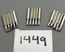 15Pcs 5/32" Hex Shank T10 Torx  3.0 tri-wing 3.0  flat Bit  Screw Driver lot set