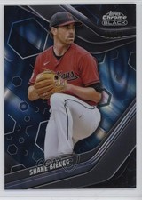 2023 Topps Chrome Black Blue Lava Refractor 65/75 Shane Bieber #12 p8v
