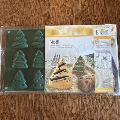 Birkmann RBVSilicone Noel Christmas Tree Molds 15 Silicone for Baking & Freezing