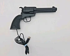 Coleco Telstar Style Light Gun Black 5-Pin Revolver Controller UNTESTED VINTAGE