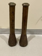 Antique Wood Textile Mill Industrial Spool Bobbin Spindle 12" Long Price Is 4 1