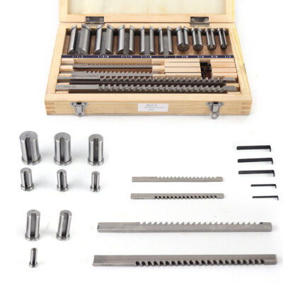 18 * HSS Keyway Broach Set Inch Size Broaches Bushings Shim CNC Metalworking Set