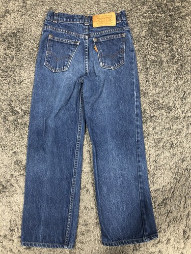 Vintage Kids Orange Tab Levis Size 22x21.5 - Picture 7 of 8