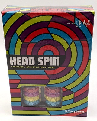 NEW Head Spin Project Genius Family Two-Player Fidget-Spinner Puzzle Game 12+