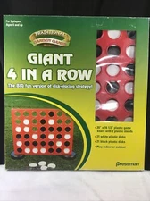 2005 Pressman Toy Rare Traditional Garden Games Indoor/Outdoor Giant 4 In A Row