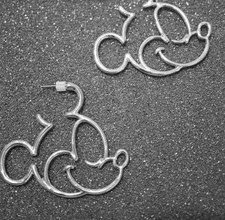 Ohrhänger Ohrstecker Maus Zeichentrick silber & gold Modeschmuck Geschenk Kinder