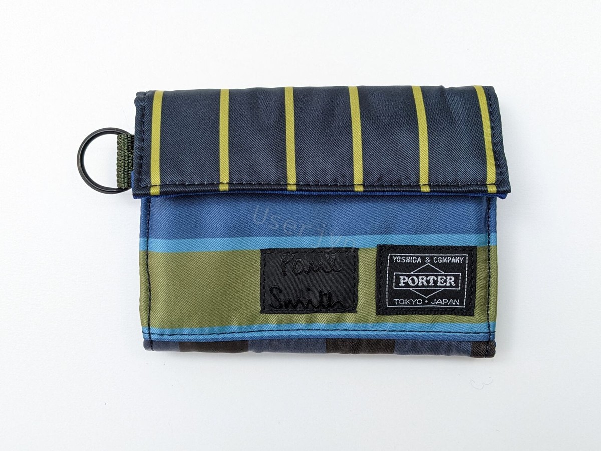 Paul Smith x Porter Collaboration Mainline Khaki Stripe Tri-Fold