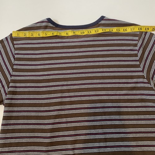 Billabong surfplus Mens T Shirt Size L Chest 110cm Brown Stripes CottonPolyeser - Picture 11 of 13