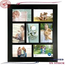 Mainstays 7-Opening 4 x 6 Wide Bevel Black Collage Picture Frame 