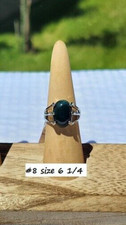 Moss Agate Abundance Prosperity Gemstone Ring