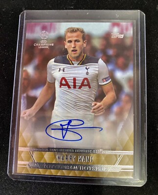 ⚽️ HARRY KANE 2017 Topps UEFA Champions League Gold #11/99